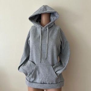 NWT women’s grey hood pull over with string hoodie sweatshirt with pocket Medium